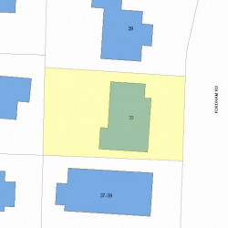 33 Fordham Rd, Newton, MA 02465 plot plan