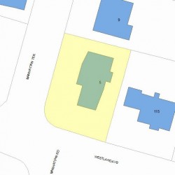 5 Manhattan Ter, Newton, MA 02465 plot plan