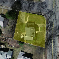 87 Cherry St, Newton, MA 02465 aerial view
