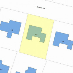 134 Fairway Dr, Newton, MA 02465 plot plan