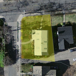 4 Sumner St, Newton, MA 02459 aerial view