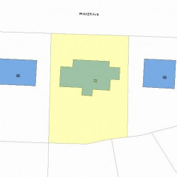 72 Parker Ave, Newton, MA 02459 plot plan