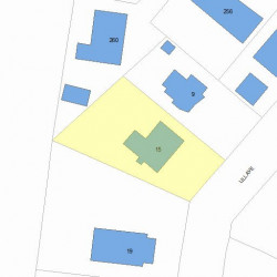 15 Lill Ave, Newton, MA 02465 plot plan