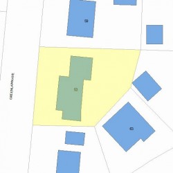 53 Greenlawn Ave, Newton, MA 02459 plot plan