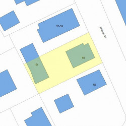 61 Bridge St, Newton, MA 02458 plot plan