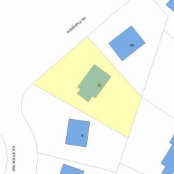 82 Albemarle Rd, Newton, MA 02460 plot plan