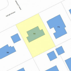 778 Watertown St, Newton, MA 02460 plot plan