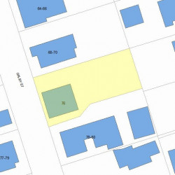 72 Dalby St, Newton, MA 02458 plot plan