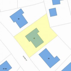 48 Clark St, Newton, MA 02459 plot plan