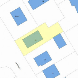 81 Harding St, Newton, MA 02465 plot plan