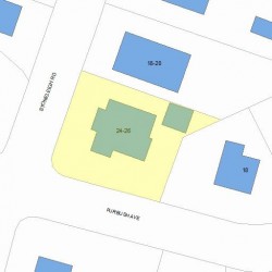 26 Stoneleigh Rd, Newton, MA 02465 plot plan