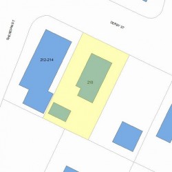 210 Derby St, Newton, MA 02465 plot plan