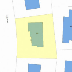 149 Evelyn Rd, Newton, MA 02468 plot plan