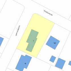 6 Hawthorne Ave, Newton, MA 02466 plot plan