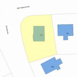 170 Upland Ave, Newton, MA 02461 plot plan