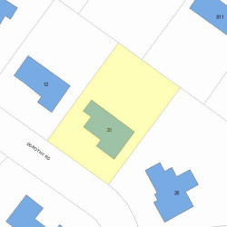 20 Dorothy Rd, Newton, MA 02459 plot plan