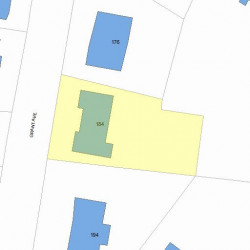 184 Grant Ave, Newton, MA 02459 plot plan