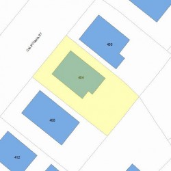 404 California St, Newton, MA 02460 plot plan