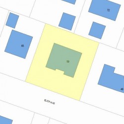 59 Eliot Ave, Newton, MA 02465 plot plan