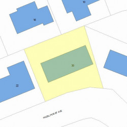 30 Hazelhurst Ave, Newton, MA 02465 plot plan