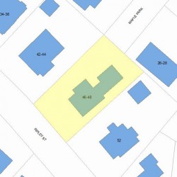 46 Ripley St, Newton, MA 02459 plot plan