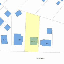 679 Boylston St, Newton, MA 02459 plot plan