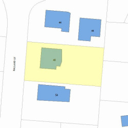 48 Ballard St, Newton, MA 02459 plot plan