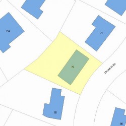 79 Drumlin Rd, Newton, MA 02459 plot plan