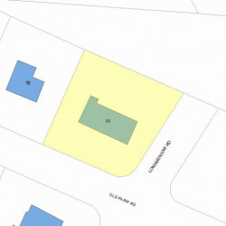 84 Old Farm Rd, Newton, MA 02459 plot plan