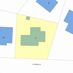 21 Lantern Ln, Newton, MA 02459 plot plan