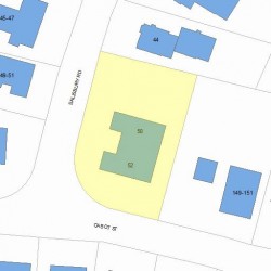 52 Salisbury Rd, Newton, MA 02458 plot plan