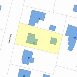 18 Jameson Rd, Newton, MA 02458 plot plan