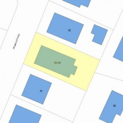 64 Falmouth Rd, Newton, MA 02465 plot plan