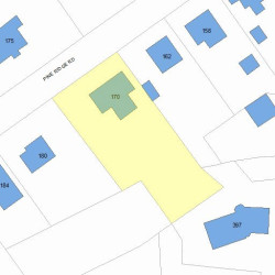 170 Pine Ridge Rd, Newton, MA 02468 plot plan