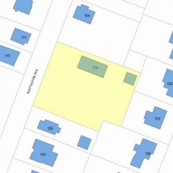 114 Beethoven Ave, Newton, MA 02468 plot plan