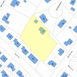 33 Mague Ave, Newton, MA 02465 plot plan