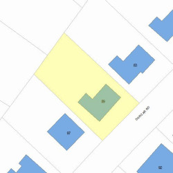 89 Dorcar Rd, Newton, MA 02459 plot plan