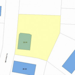24 Mechanic St, Newton, MA 02464 plot plan