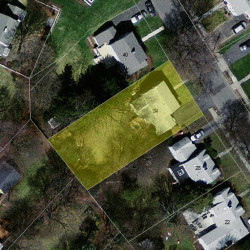 34 Fairway Dr, Newton, MA 02465 aerial view