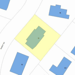 10 Sunset Rd, Newton, MA 02458 plot plan