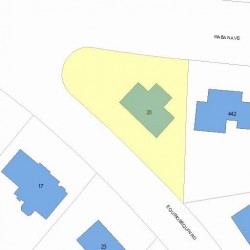 20 Quinobequin Rd, Newton, MA 02462 plot plan