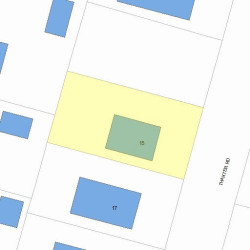 15 Thaxter Rd, Newton, MA 02460 plot plan