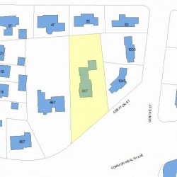 647 Commonwealth Ave, Newton, MA 02459 plot plan