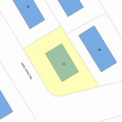60 Hazelhurst Ave, Newton, MA 02465 plot plan