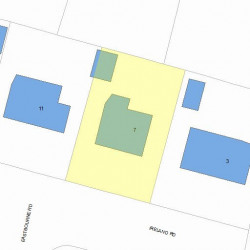 7 Ireland Rd, Newton, MA 02459 plot plan