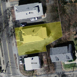 920 Chestnut St, Newton, MA 02465 aerial view