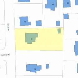 46 Cedar St, Newton, MA 02459 plot plan