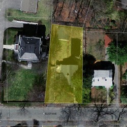 117 Eliot Ave, Newton, MA 02465 aerial view