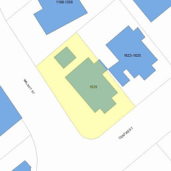1629 Centre St, Newton, MA 02461 plot plan