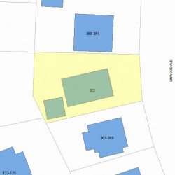 363 Linwood Ave, Newton, MA 02460 plot plan